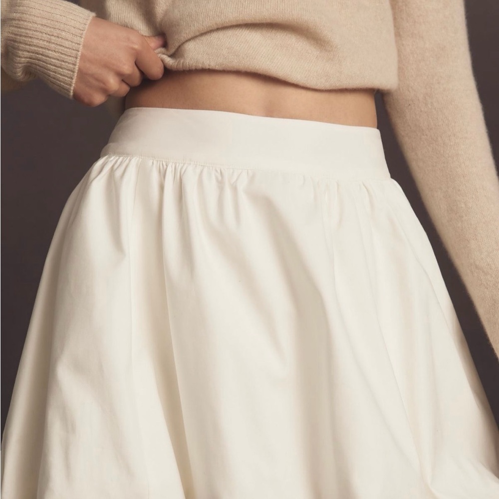 Reformation Cream bubble Skirt